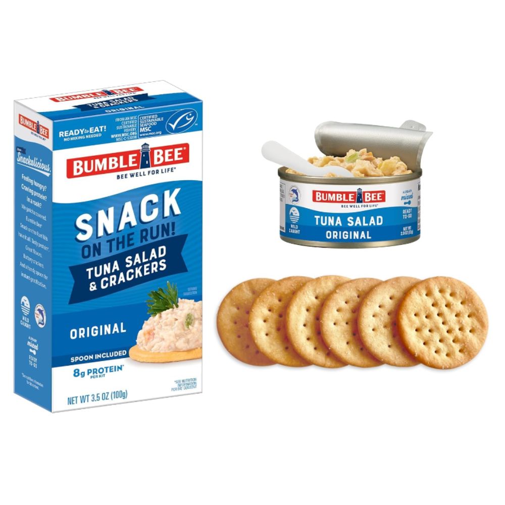 Atun y Galletas Bumble Bee Pack 9 Und Snack On The Run With Crackers