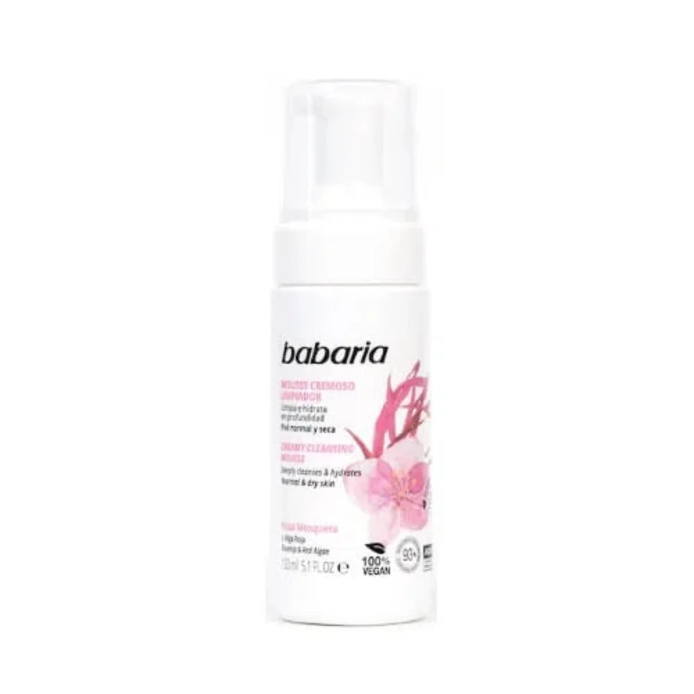 Babaria Mousse Cremoso Limpiador Rosa Mosqueta 150ml