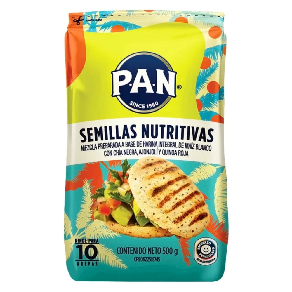 Semillas Nutritivas Pan Mezcla Preparada a Base de Harina Integral  500 gr