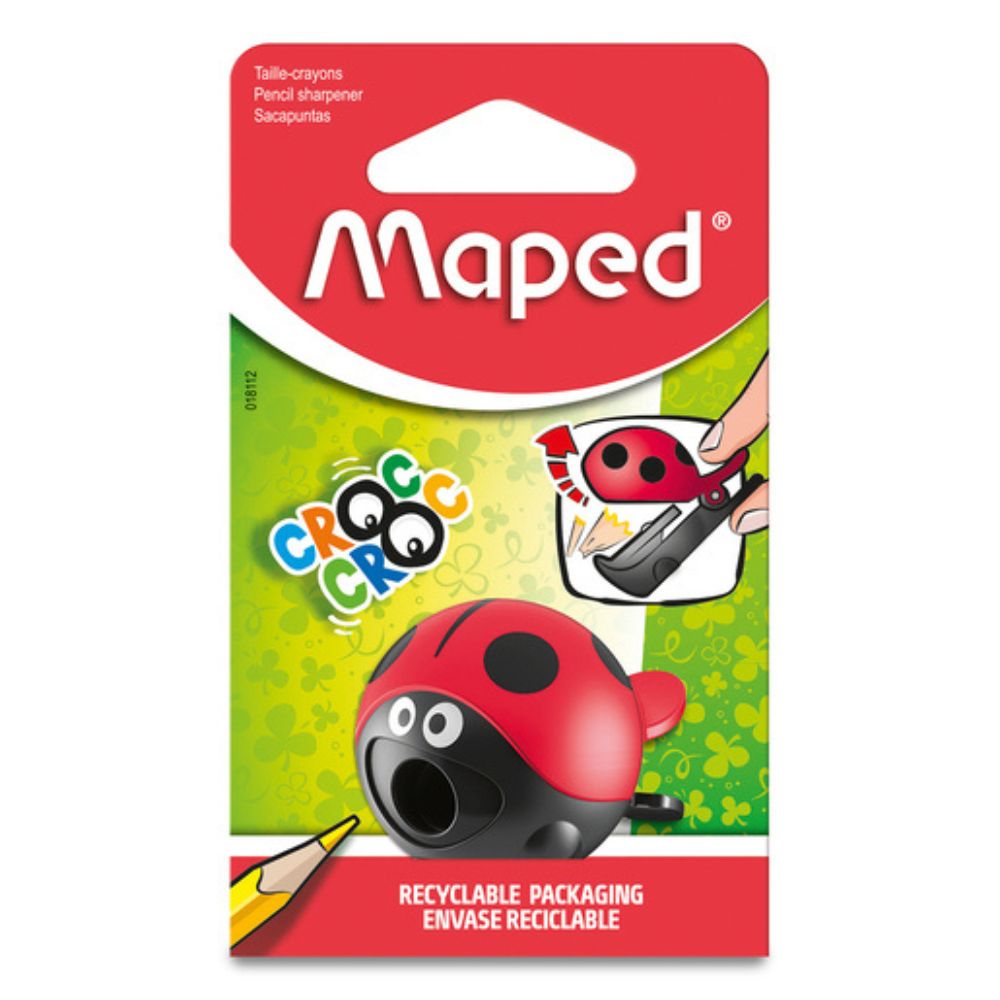 Maped Sacapunta Croc Croc Con Deposito Mariquita