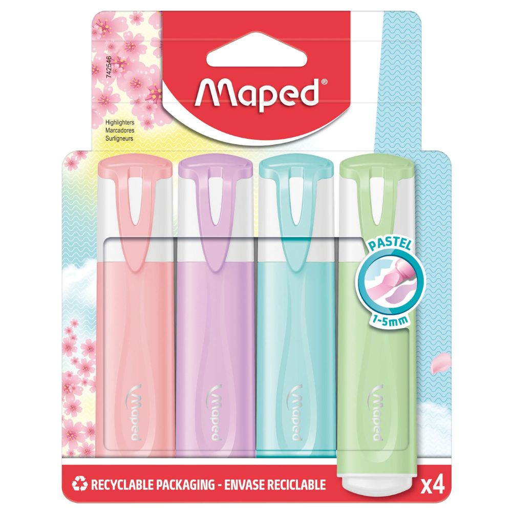 Maped Resaltadores Pastel 4 Colores