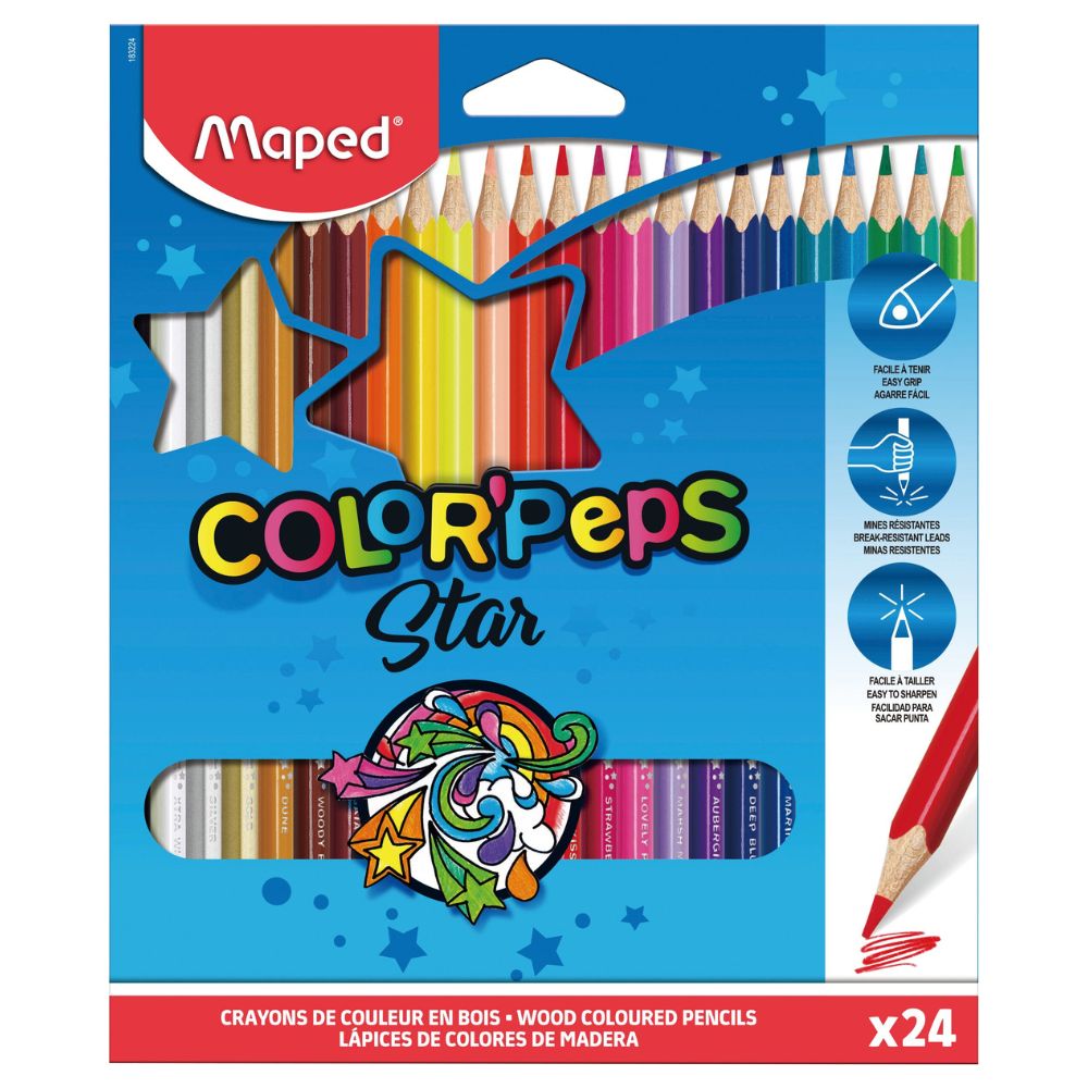 Maped Caja ColorPeps Star De 24 Colores