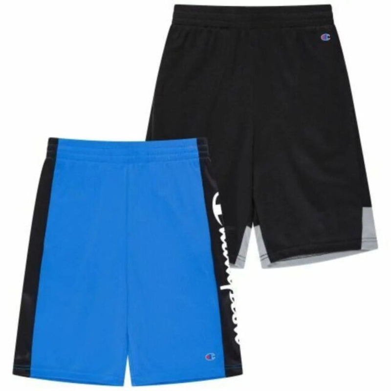 Champion Set de 2 Shorts Para Niños Negro y Azul Rey