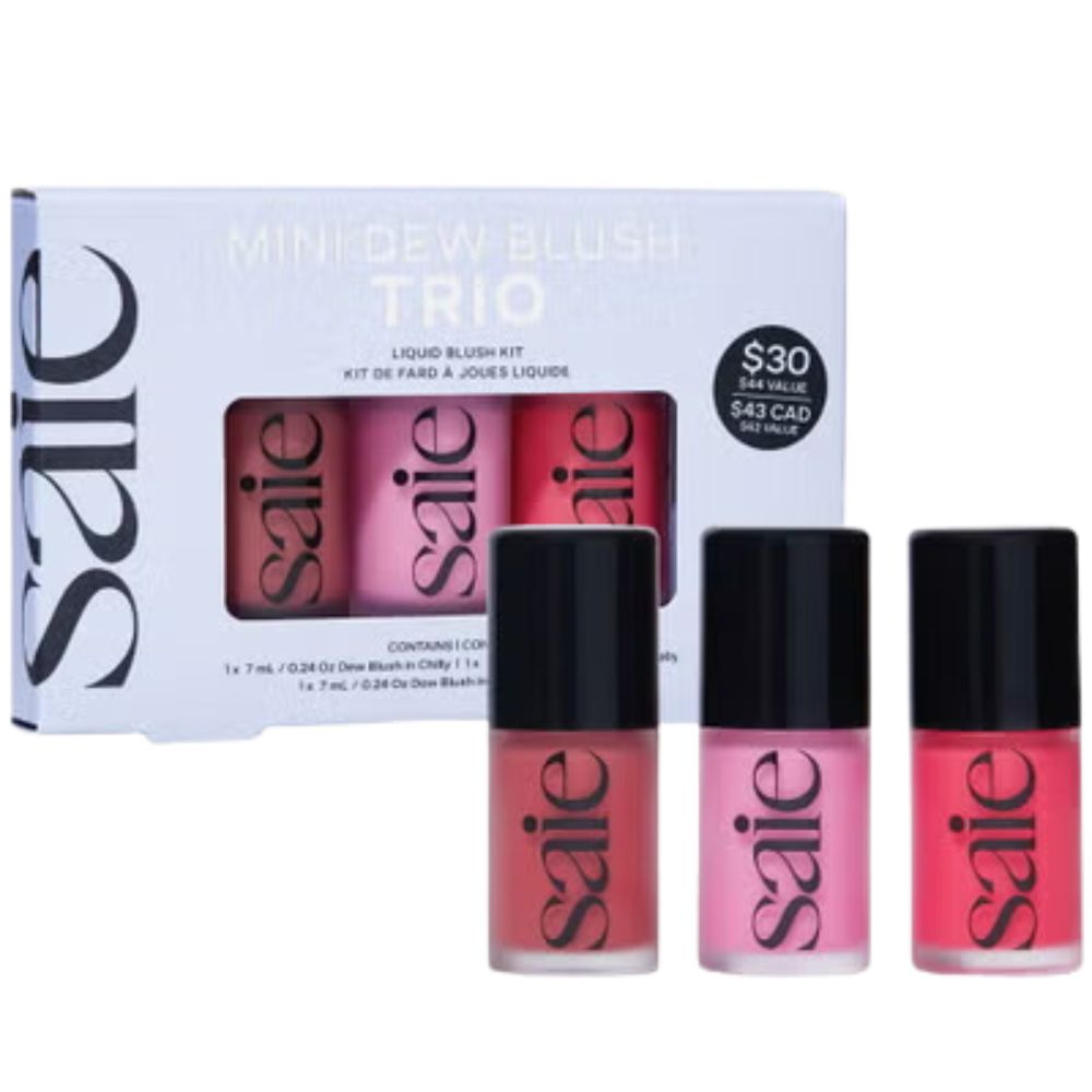 Saie Mini Dew Blush Trio Dew in Chilly - Dew in Baby - Dew in Limited Edition Flirty 3 Und