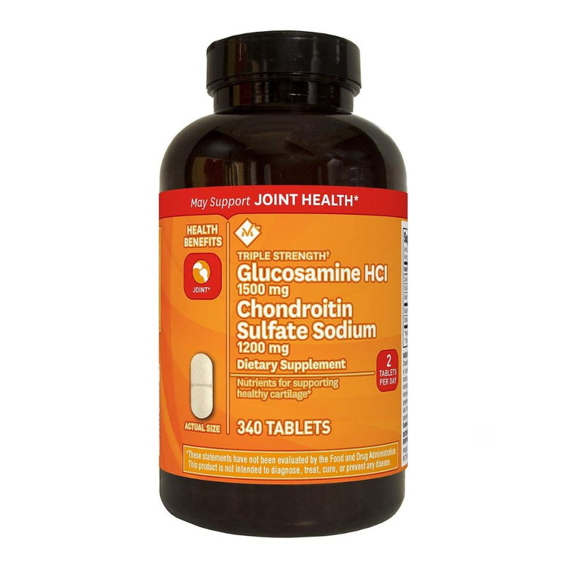 Member´s Mark Glucosamine HCI 1500mg Chondroitin Sulfate Sodium 1200mg 340 Tablets