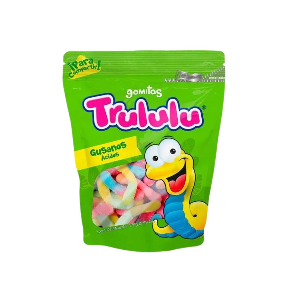 Trululu Gomitas Gusanos Acidos 80grs