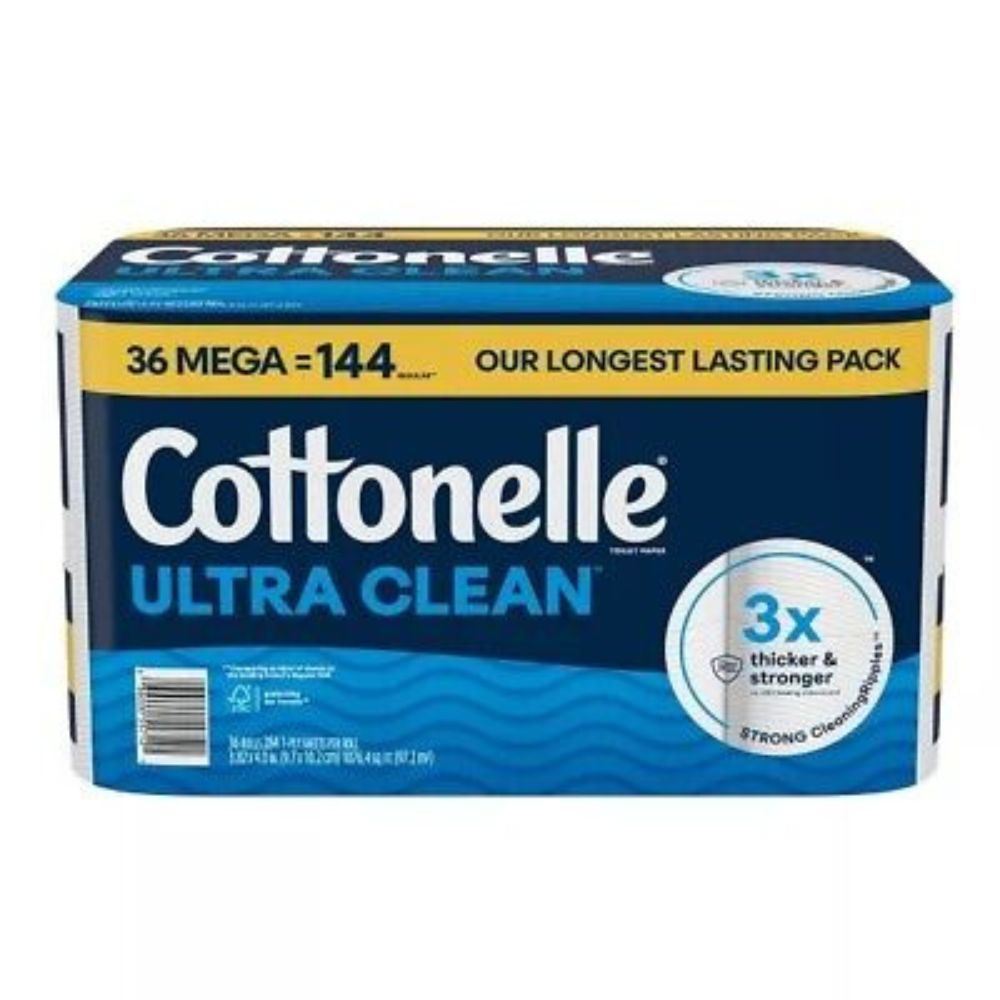 Cottonell Papel de Baño Ultra Clean 36 Mega Rolls