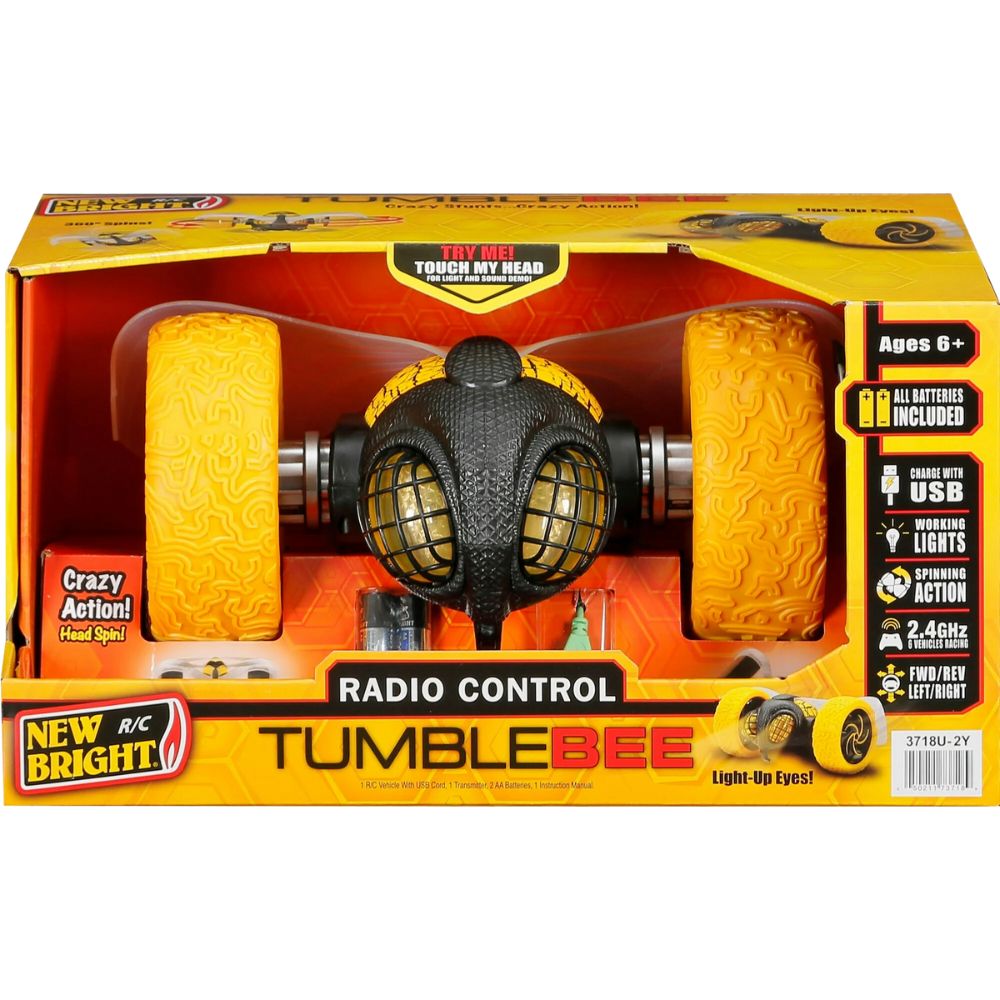 New Bright Stunt Tumbbee Grande Juguete con Control Remoto con Batería de 10 Pulgadas