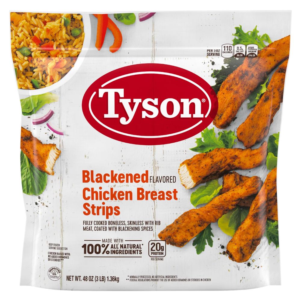 Tyson Blackened Flavored Chicken Breast Strips 1.36 Kg