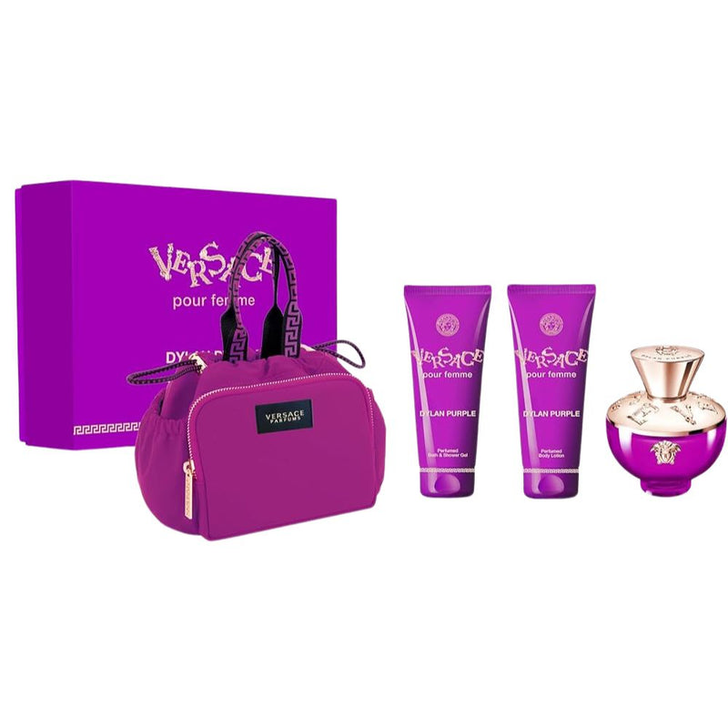 Versace Dylan Purple Set De Regalo 100ml Eau de Parfum + Shower Gel 100ml + Body Lotion 100ml + Make up Case For Women