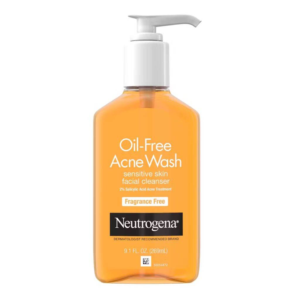 Neutrogena Oil-Free Acne Wash Sensitive Skin Facial Cleanser Fragrance Free 269ml