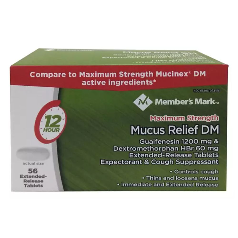 Maximum Strength Mucus Relief DM Member´s Mark 56 Comprimidos