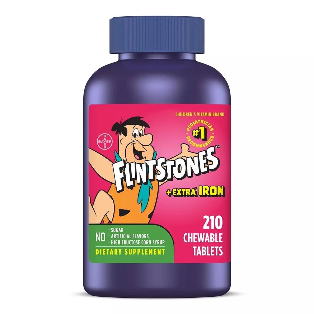 Multivitaminico Bayer Flintstones Dietary Supplement 210 Chuwable Tablets +extra Iron