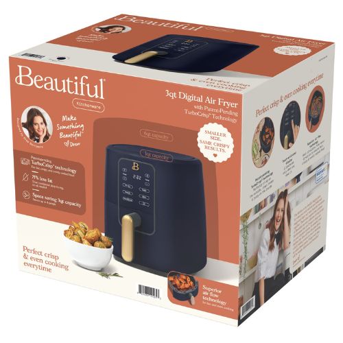Beautiful Air Fryer de 3QT Digital Color Azul Marino