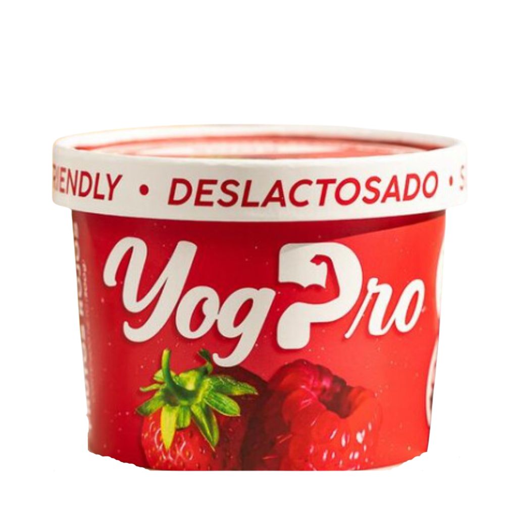 Yogurt Griego Yog Pro Descremado- Deslactosado Frutos Rojos 150g