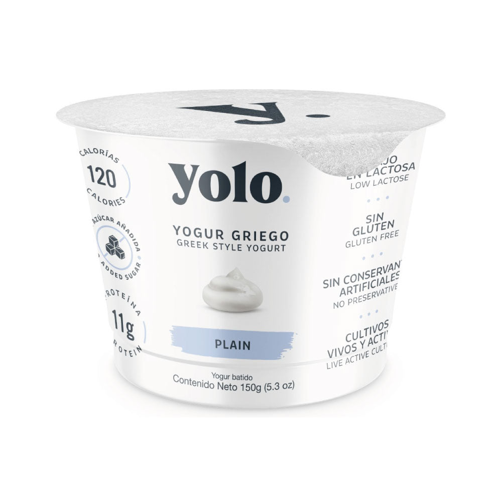 Yogurt Griego Yolo Plain 150 gr