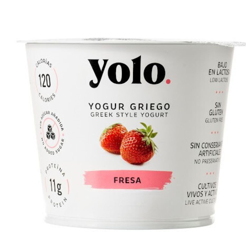 Yogurt Griego Yolo Fresa 680gr