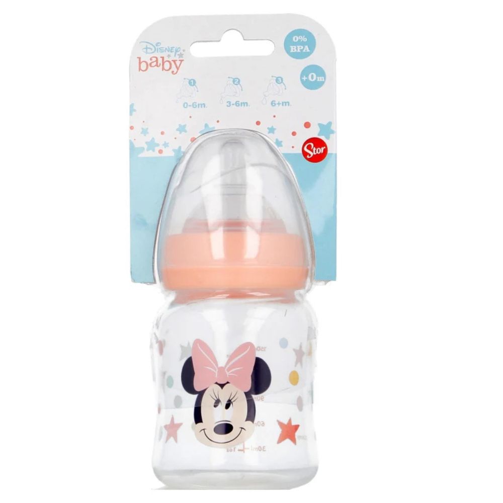 Disney Baby Biberon de Cuello Ancho con Tetina de Silicona de 5oz