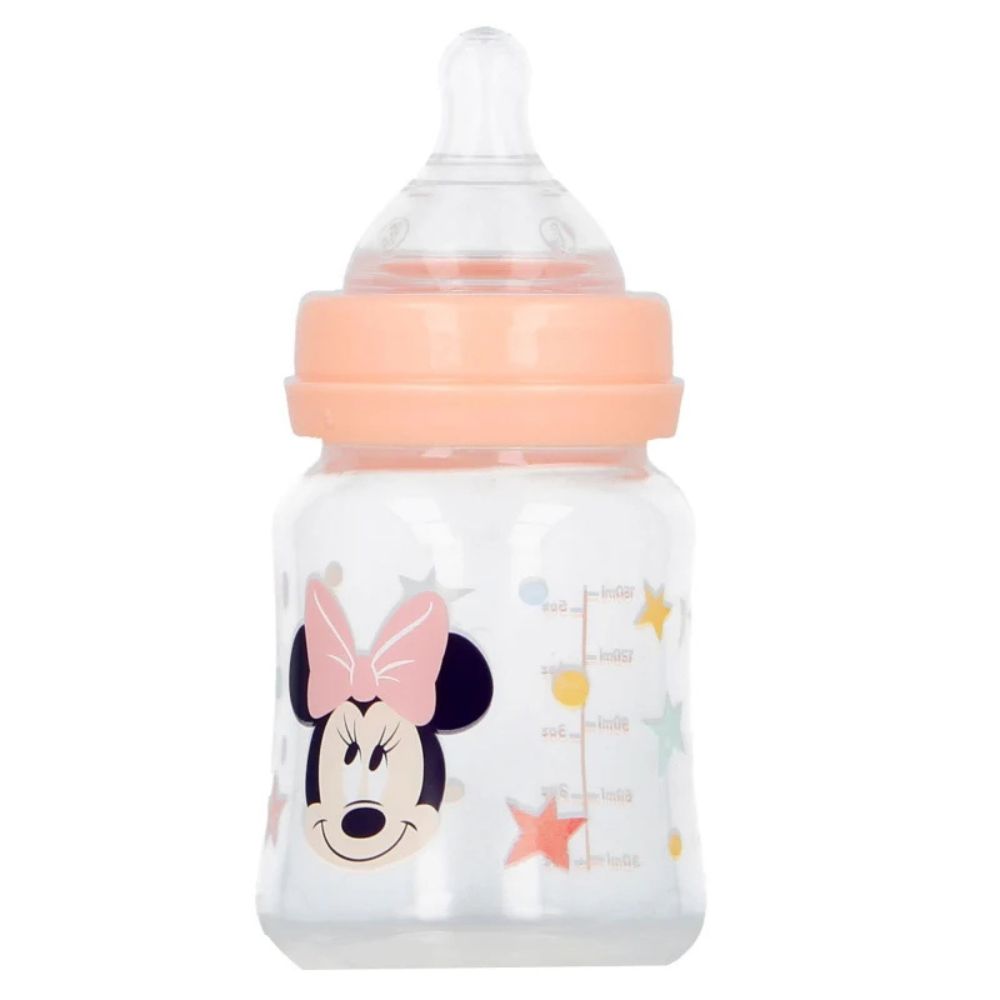 Disney Baby Biberon de Cuello Ancho con Tetina de Silicona de 5oz