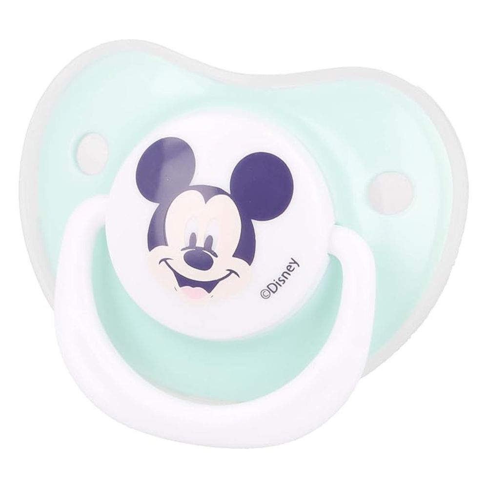 Disney Baby 2 Chupones con Tetina Fisiologica de Silicona Micky +6m