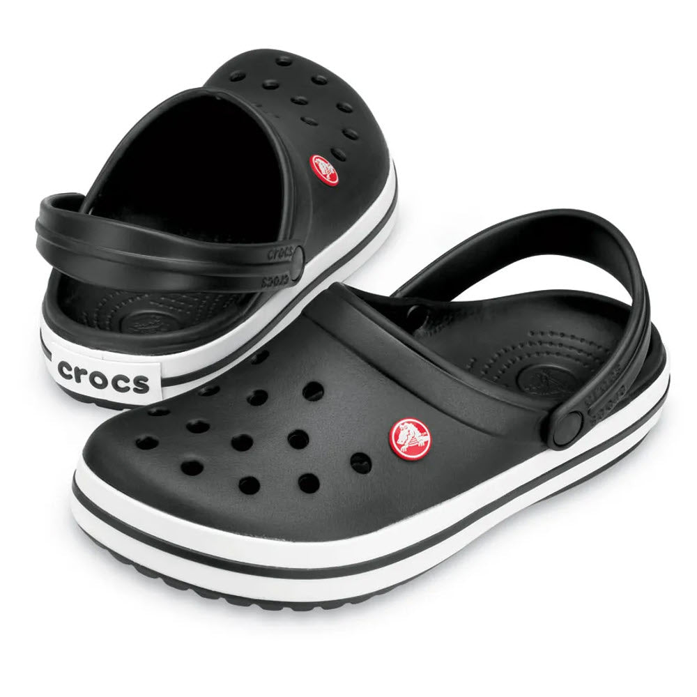 Crocs Color Negro Blanco Caballero