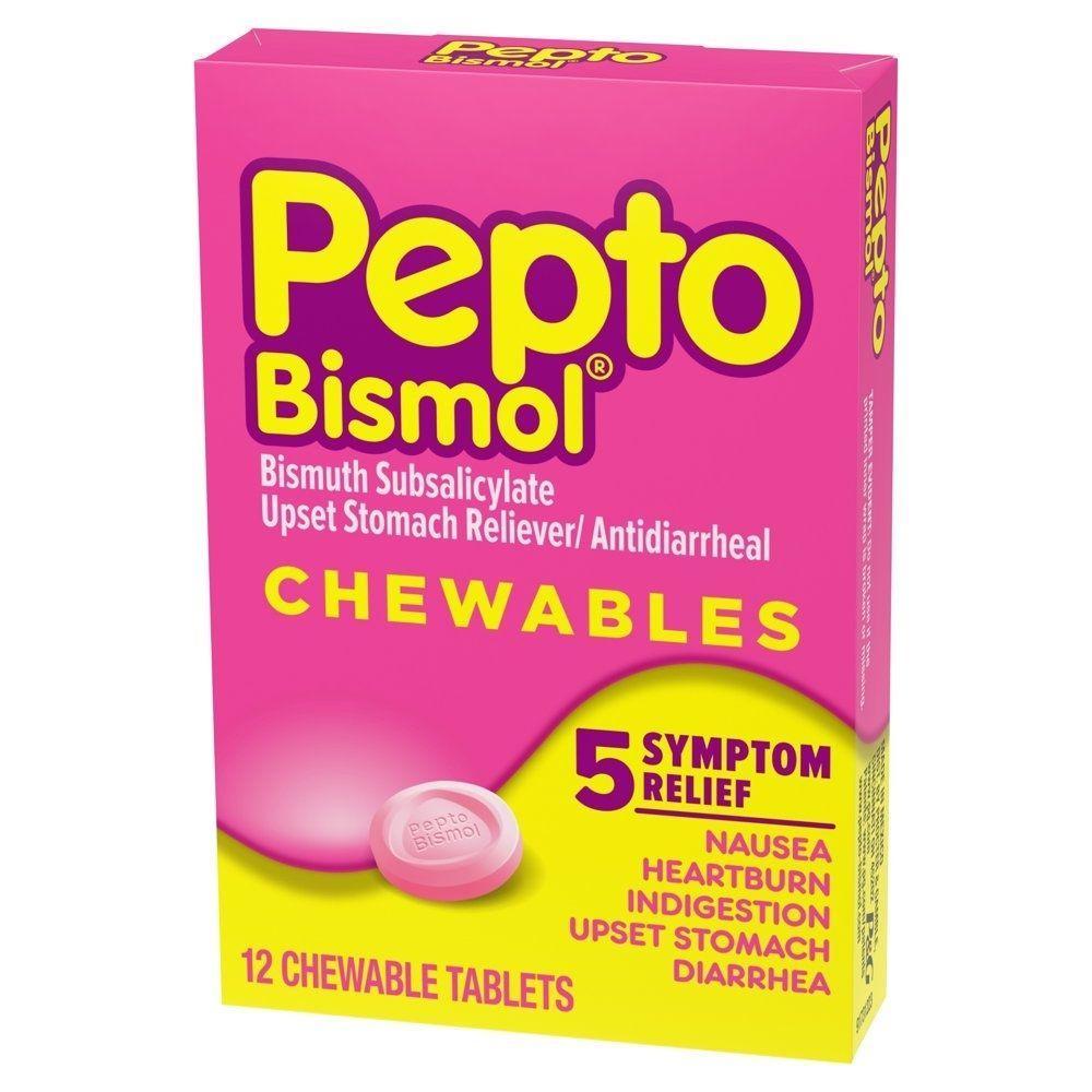 Tabletas Masticables Pepto Bismol 12 Tabletas - Madison Center