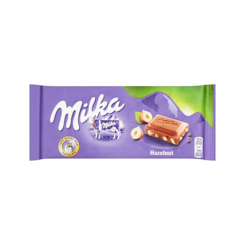 Chocolate Milka  Hazelnut Pieces de Avellana 100gr