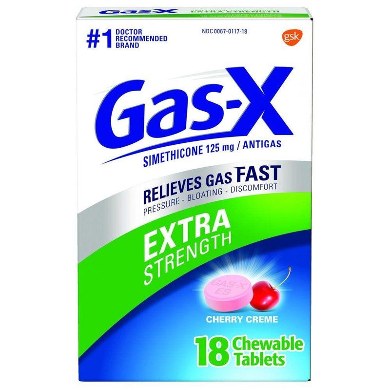 GasX Extra Strength Antigas Cherry Crème 18 Und