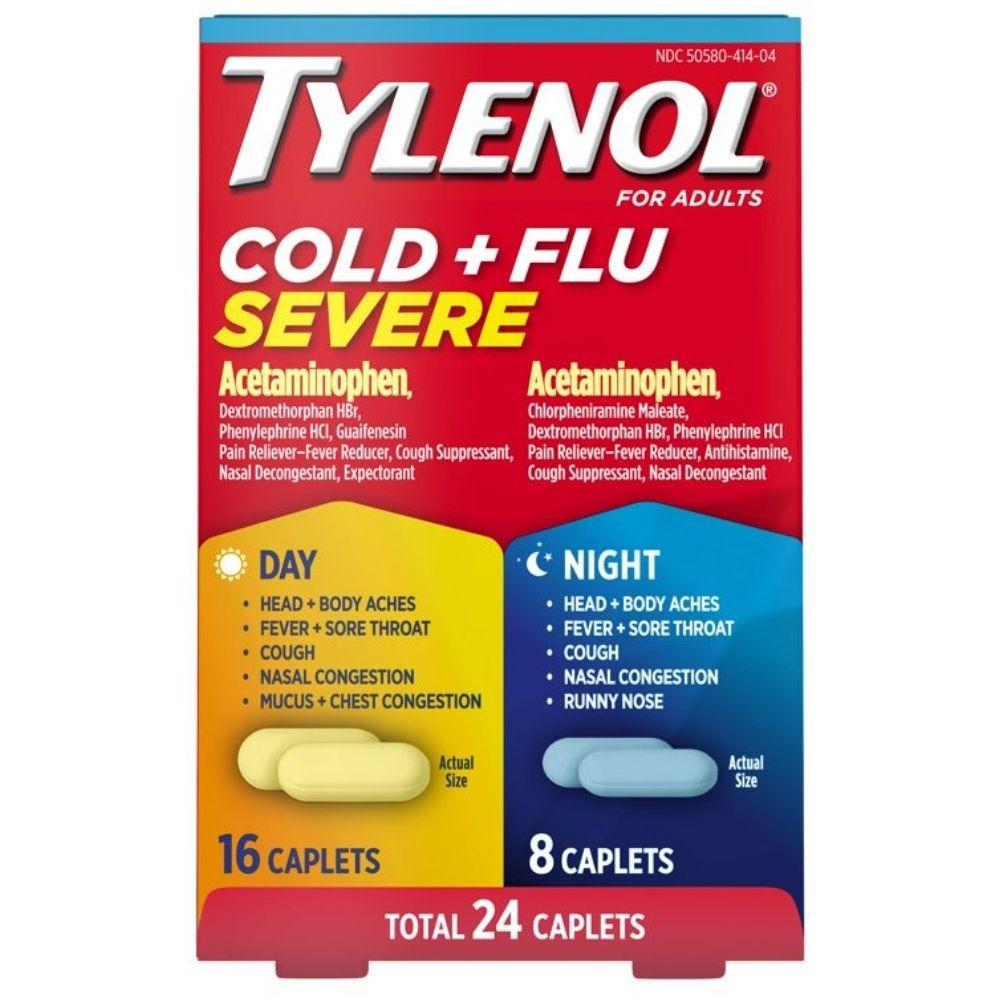 Tylenol Cold + Flu Severe Dia & Noche 24 Tabletas