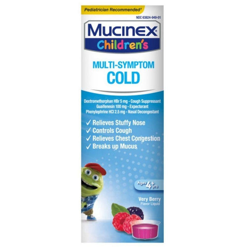 Jarabe Mucinex Pediatrico Multi-Symptom Cold Very Berry 118ml - Madison Center