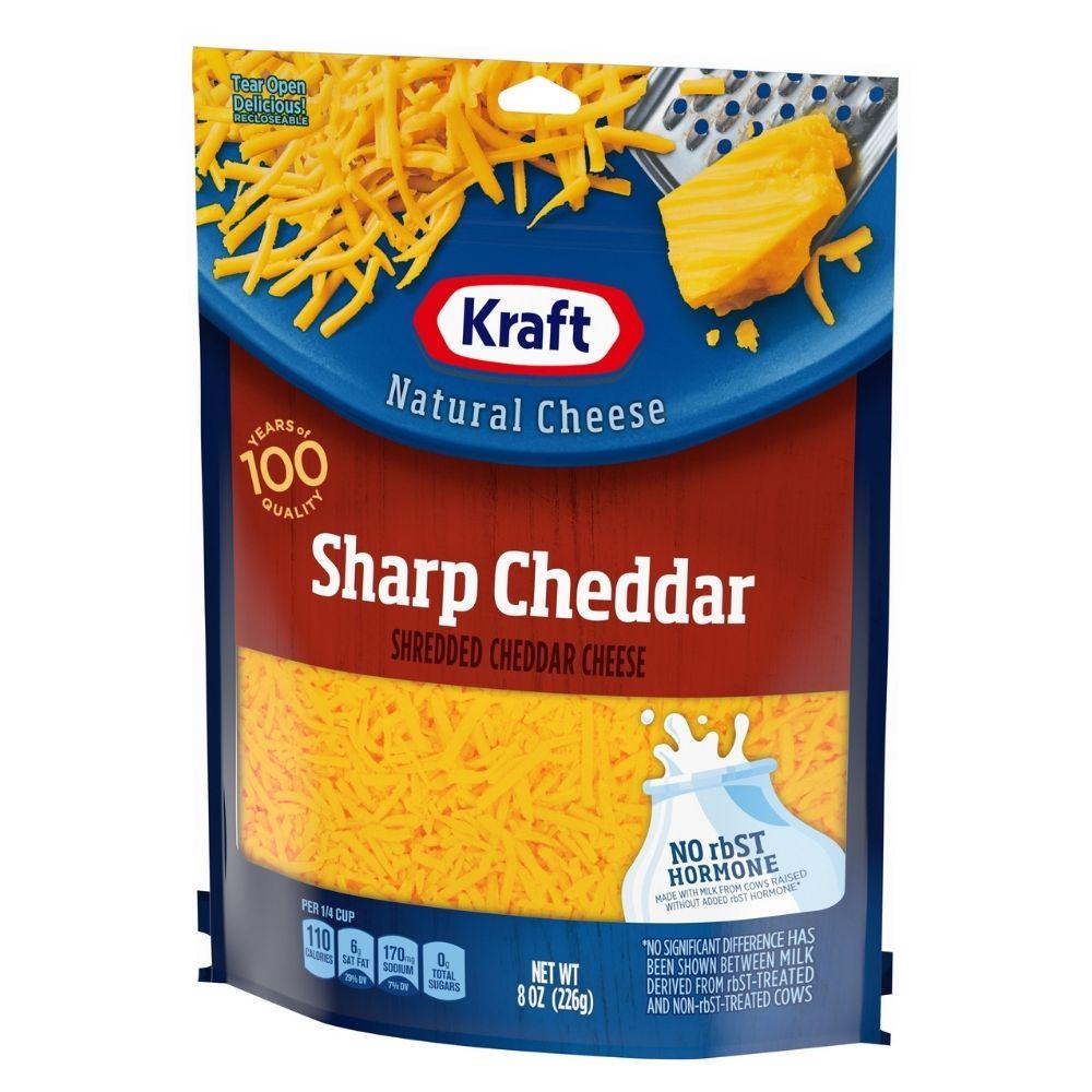 Queso Kraft Sharp Cheddar Shredded 226gr