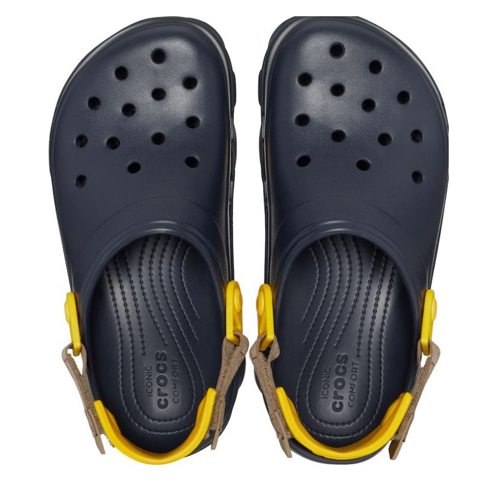 Crocs Caballero Color Negro Amarillo