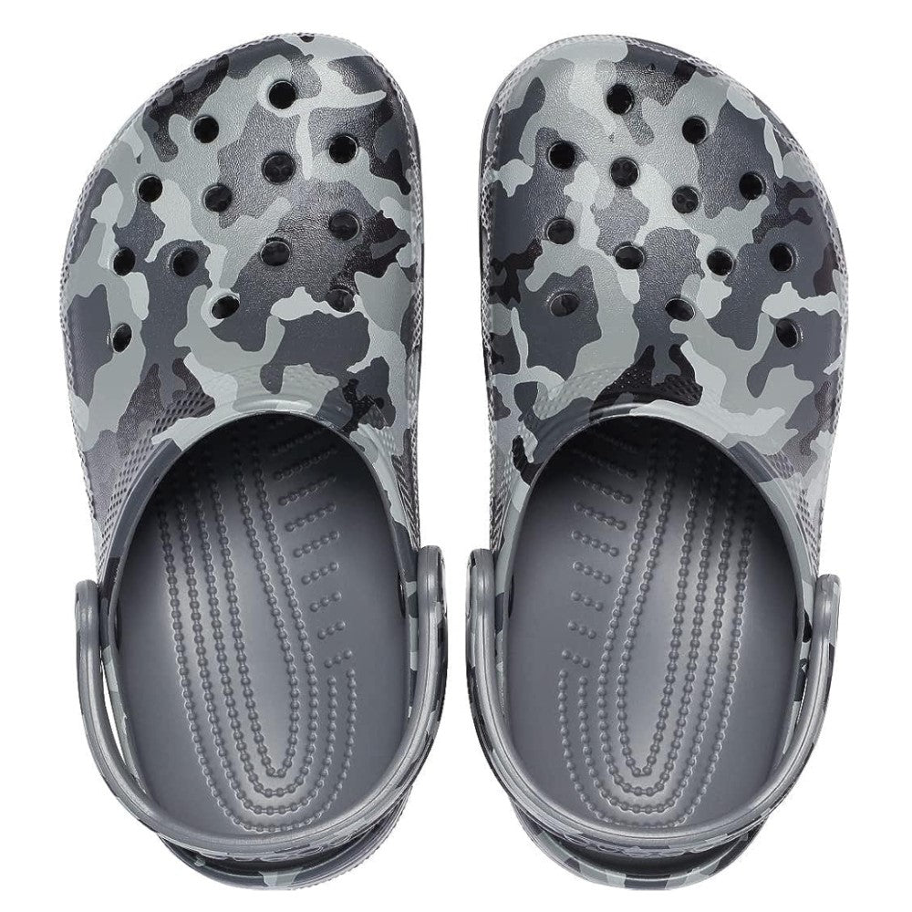 Crocs  Printed Camo Caballero Color Gris Claro Gris Oscuro