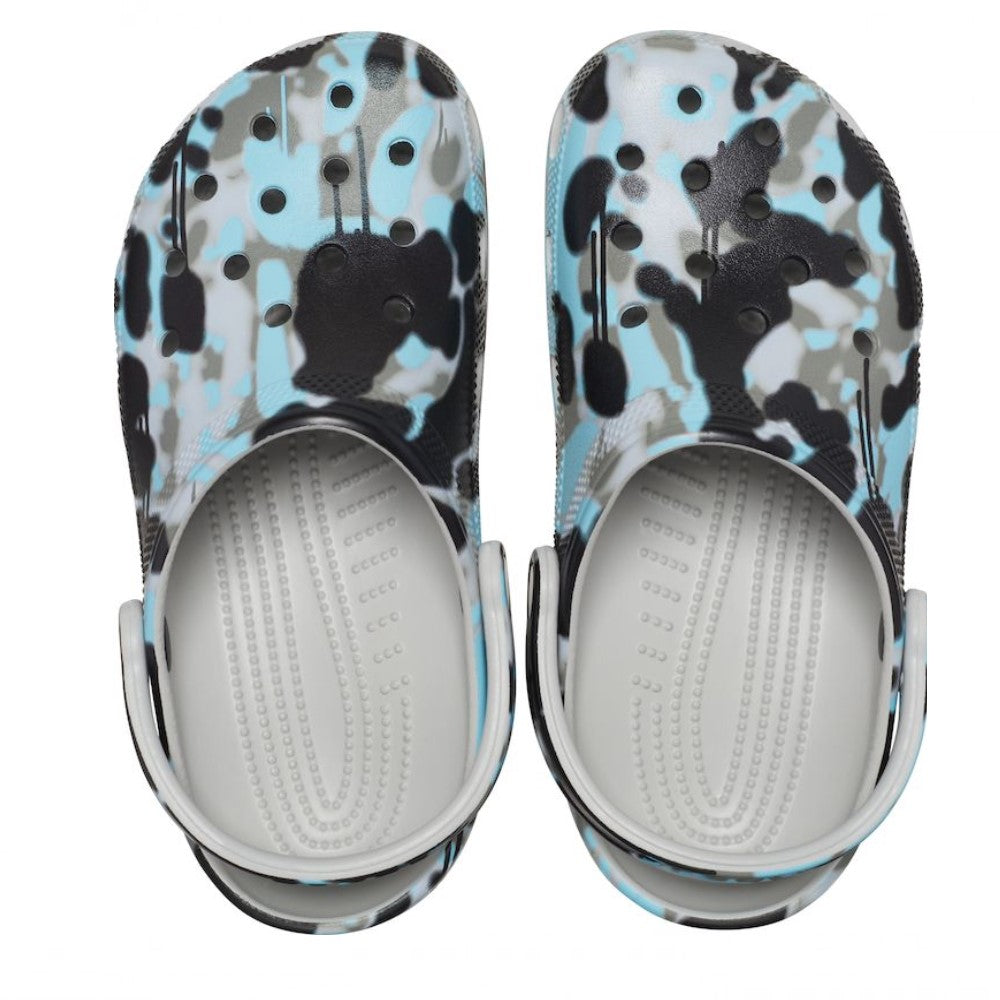 Crocs Spray Camo Color Azul Negro