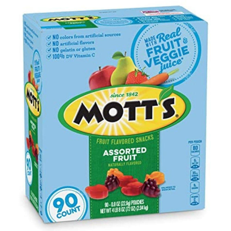 Snacks Motts Assorted Fruit Gluten Free 90und - Madison Center