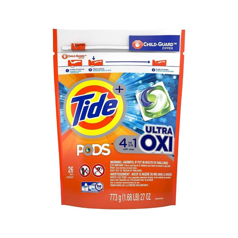 Detergente líquido Tide Pods Ultra Oxi 26 Und - Madison Center