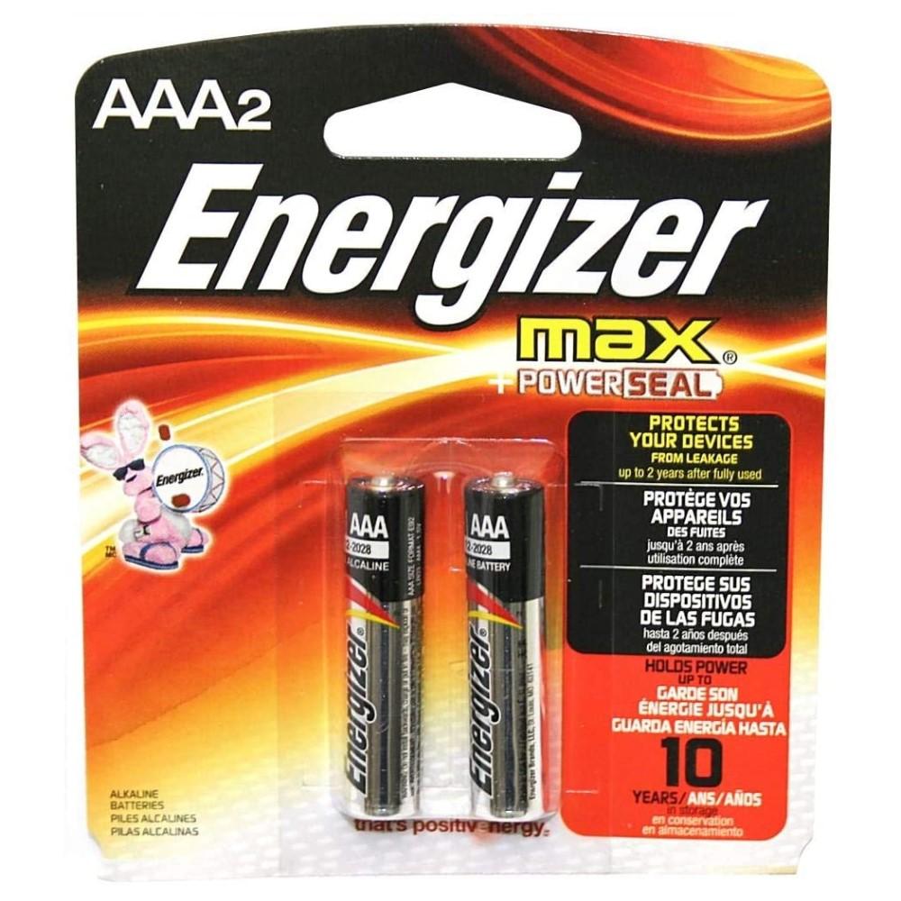 Bateria Energizer Max Alcalina AAA x2 - Madison Center