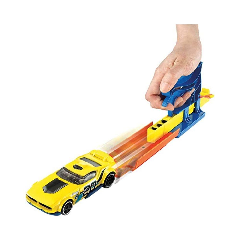 Mattel Hot Wheels Pocket Launcher & Car Azul - Madison Center