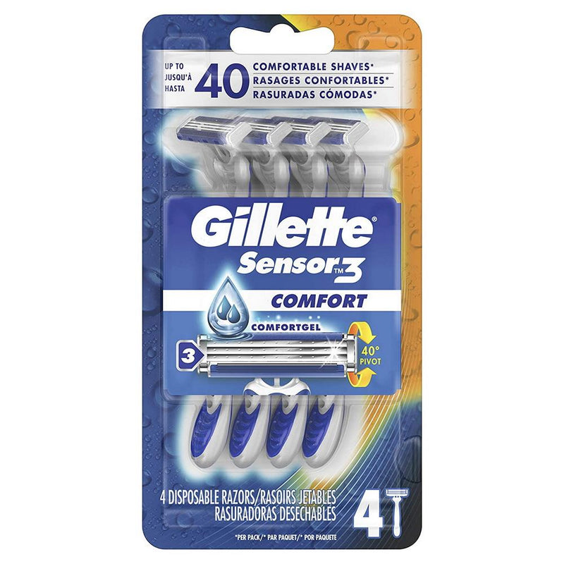 Afeitadora Desechable Gillette Sensor3 4Und - Madison Center
