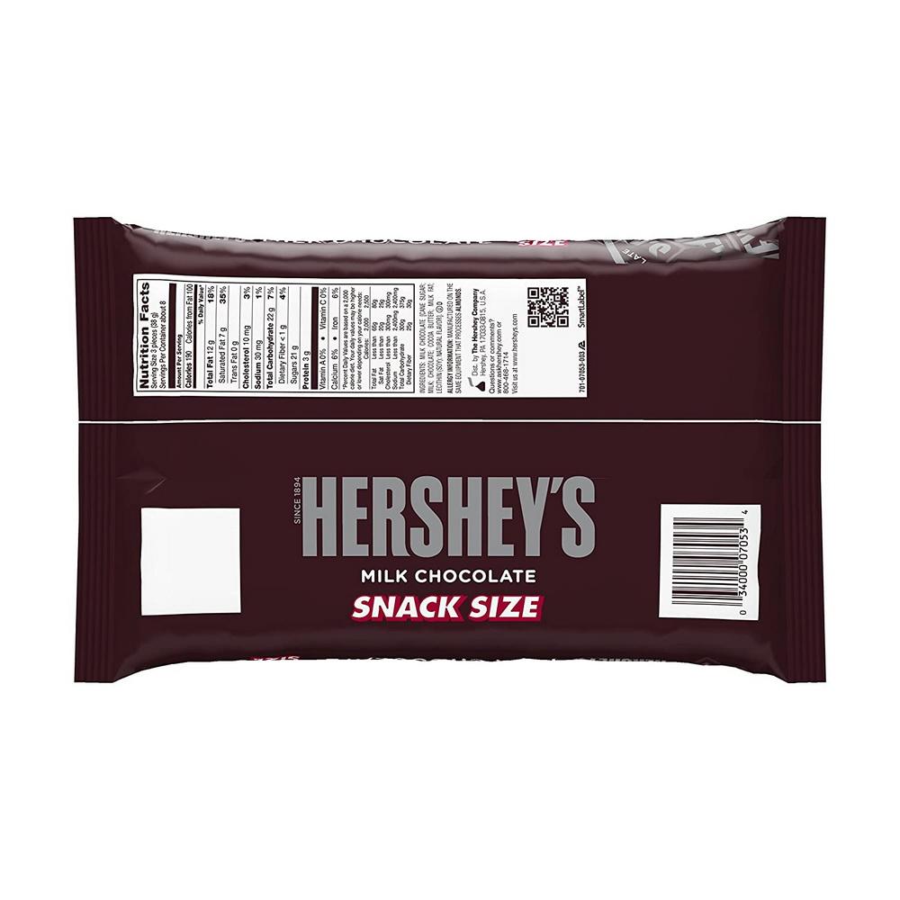 Chocolates de Leche Herhsey's Snack Size 293g - Madison Center