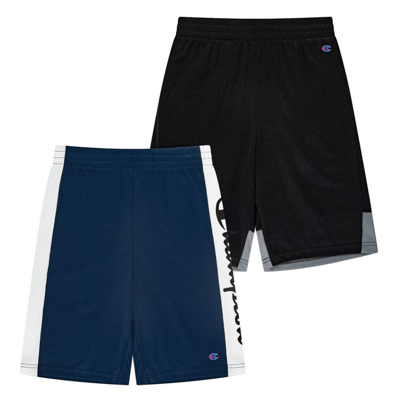 Champion Set de 2 Shorts Para Niños Azul Marino y Negro
