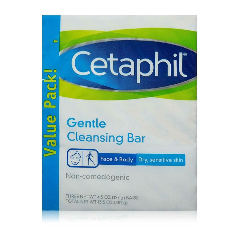 Cetaphil 3 Jabones  Gentle Cleansing 3 pack 127gr