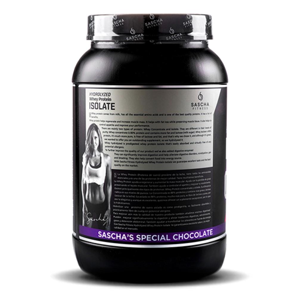 Whey Protein Hidrolizada Isolate by Sascha Fitness sabor Chocolate 907g - Madison Center