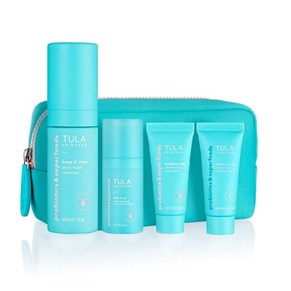 Tula Skincare Kit Clear Skin Starters Acne & Blemish-Fighting Discovery 4 und