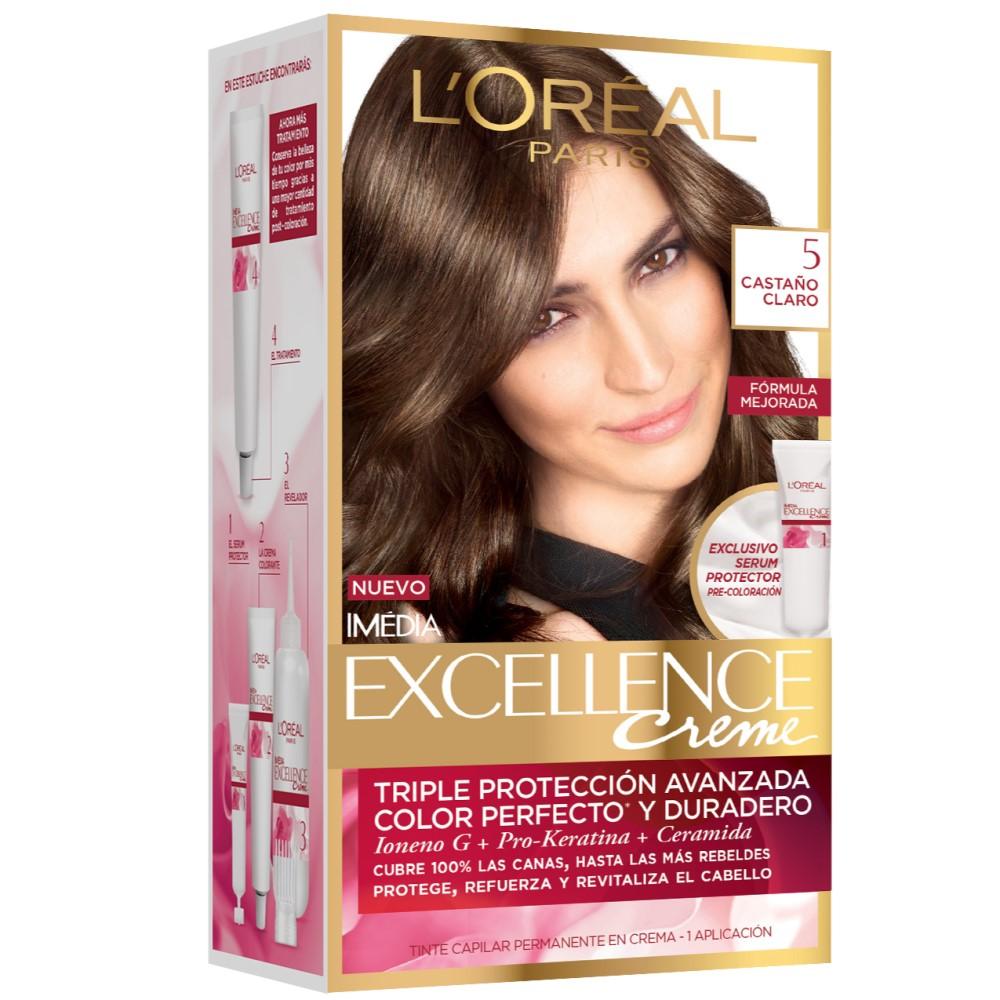 Tinte L'Oreal Excellence Creme 5 Castaño Claro