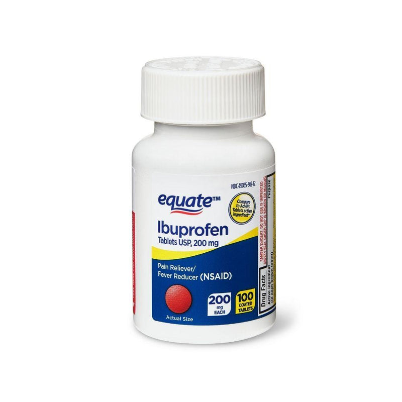 Ibuprofen Equate 200 mg 100 Tabletas