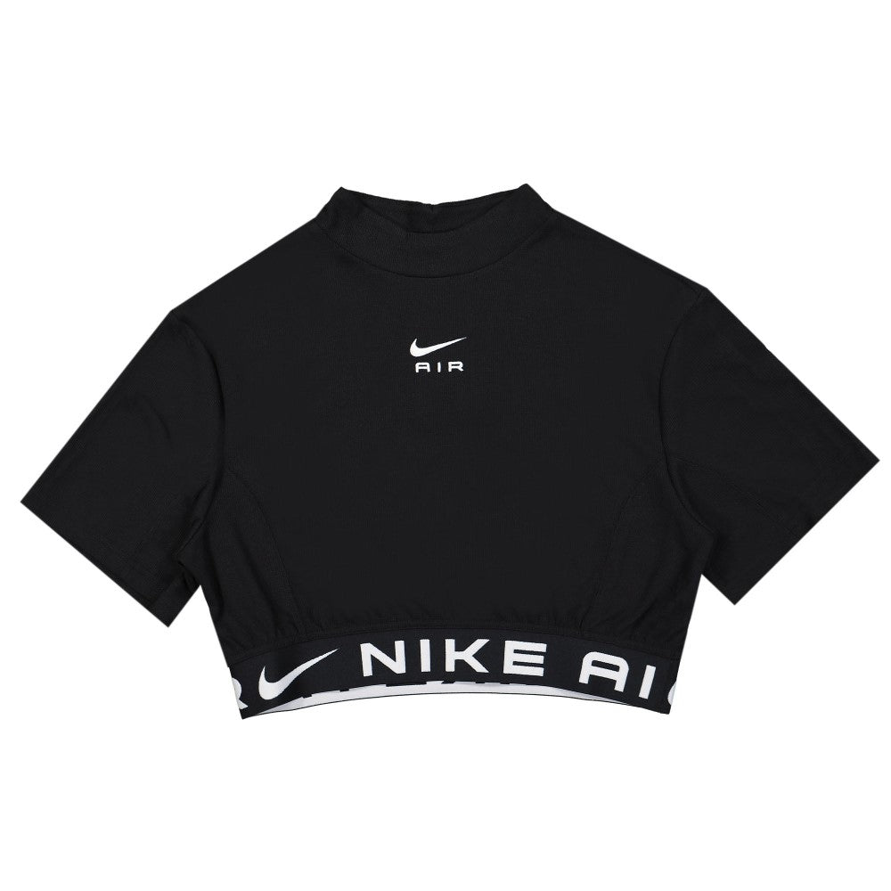 Nike Top de Algodón Para Damas Color Negro Con Blanco