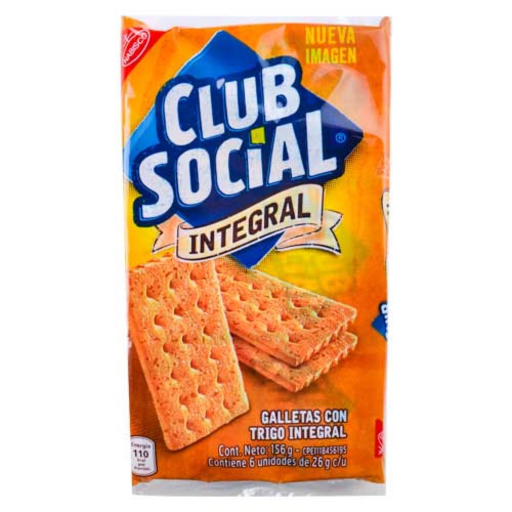 Galletas Club Social Integral 6 Packs 156g