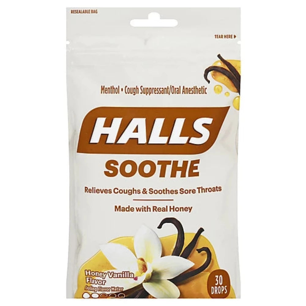 Halls Soothe Made With Real Honey 30 und