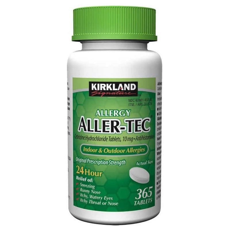 Aller-Tec Allergy Kirkland 10mg 365 Tabletas